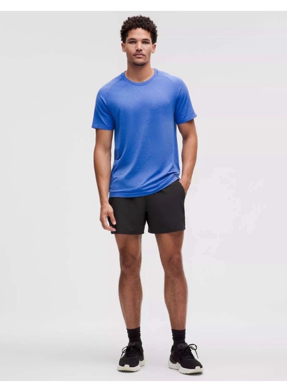 lululemon athletica Men's Black Training Shorts 5"